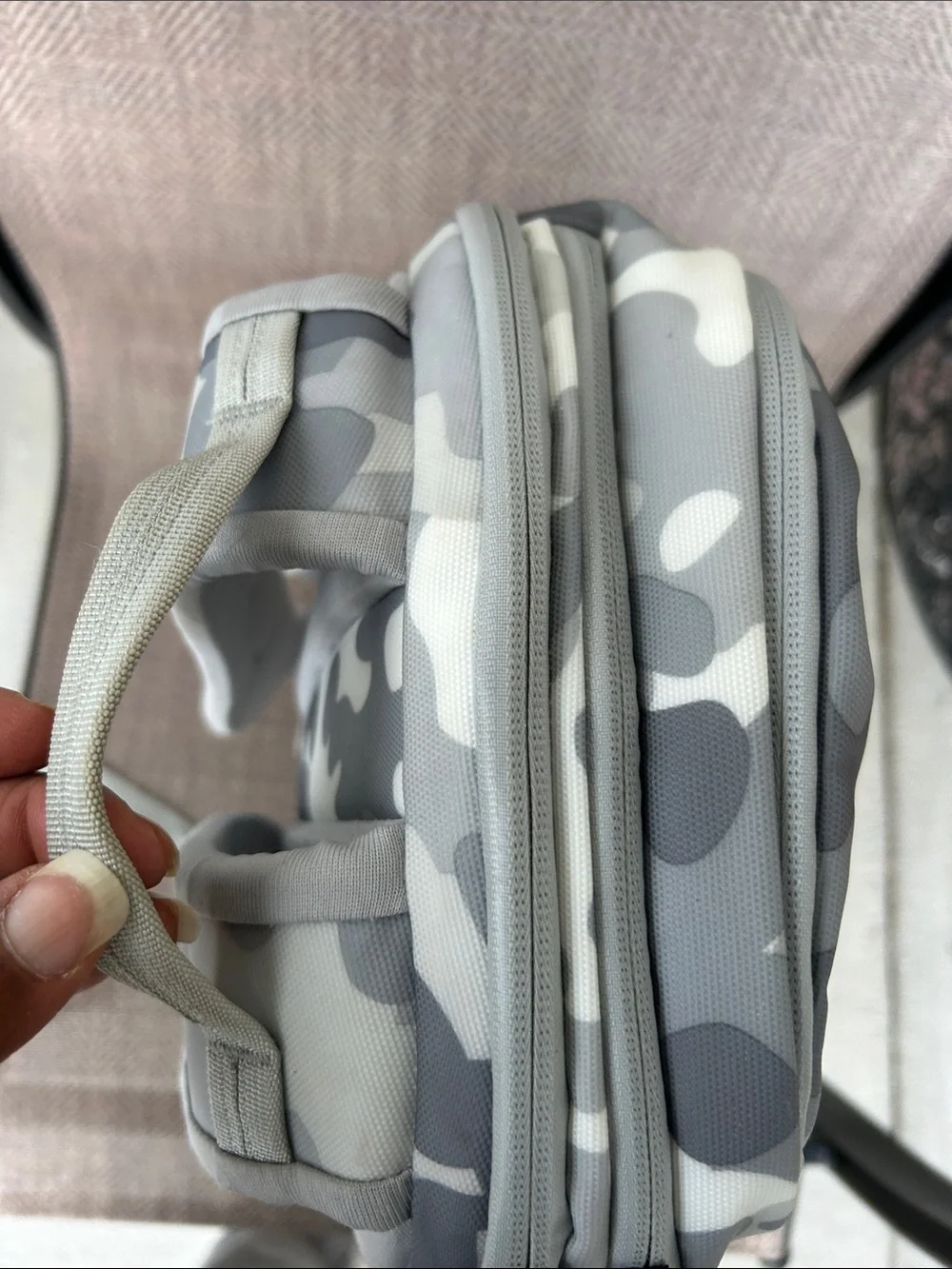 The North Face Gray and White Camo Backpack - Men's Daypack